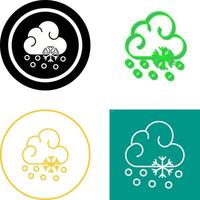 Snow Fall Icon Design vector