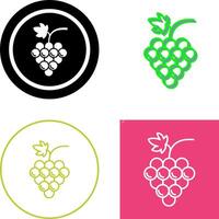 diseño de icono de uvas vector