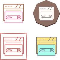 Search Bar Icon Design vector