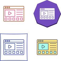 en línea tutoriales icono diseño vector