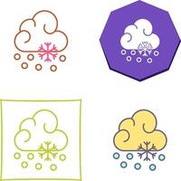 Snow Fall Icon Design vector