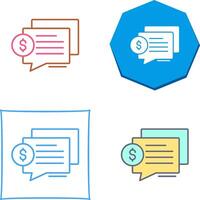 Dialog Icon Design vector