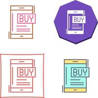 Buy Now Icon Design vector