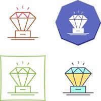 diseño de icono de diamante vector