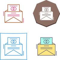 Invitation Card Icon Design vector