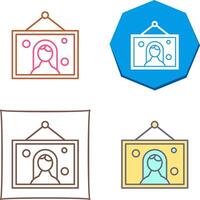 Wedding Photo Icon Design vector