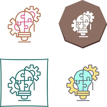 Problem Solving Icon Design vector