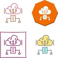 Cloud Computing Icon Design vector