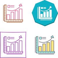 Growth Chart Icon Design vector