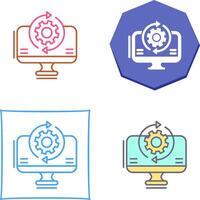 Synchronization Icon Design vector