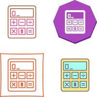 diseño de icono de calculadora vector