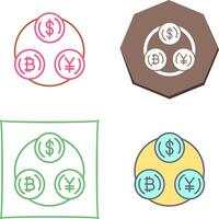 Currency Exchange Icon Design vector