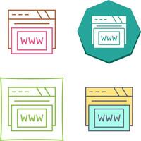 Www Icon Design vector