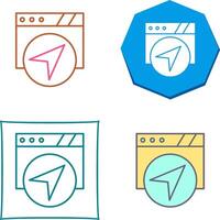Navigation Icon Design vector