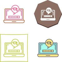 Digital Learning Icon Design vector