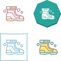 Ski Boots Icon Design vector