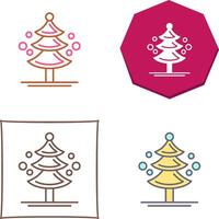 Pine Tree Icon Design vector