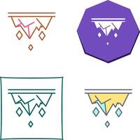 Icicle Icon Design vector