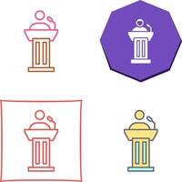 Podium Icon Design vector