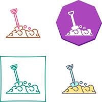 Shovel Icon Design vector