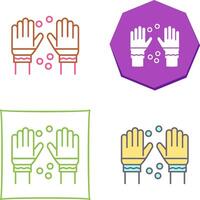 Winter Gloves Icon Design vector