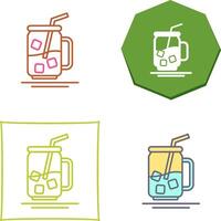 Iced Tea Icon Design vector