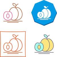 Apricot Icon Design vector
