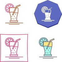 Orange Juice Icon Design vector