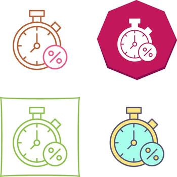 Timer Icon Design vector