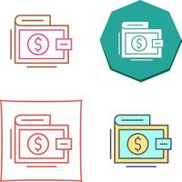 Wallet Icon Design vector