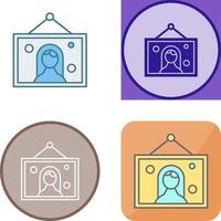 Wedding Photo Icon Design vector