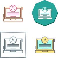 CV Icon Design vector
