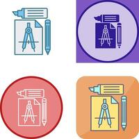 Study Tools Icon Design vector
