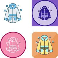 invierno chaqueta icono diseño vector