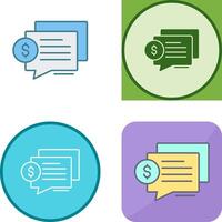 Dialog Icon Design vector