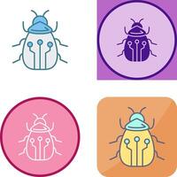 Bug Icon Design vector