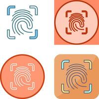 Finger Print Icon Design vector