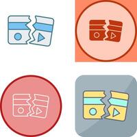 Broken Icon Design vector