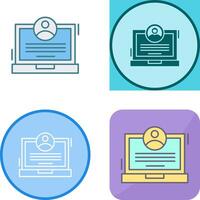 CV Icon Design vector