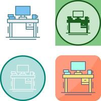 Desk Icon Design vector