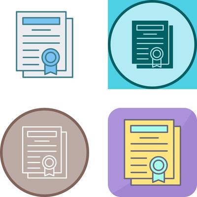 Diploma Icon Design