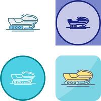 Snowmobile Icon Design vector