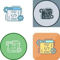Coding Icon Design vector