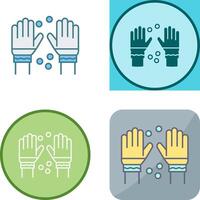 Winter Gloves Icon Design vector