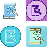 Magnifying Glass Icon Design vector