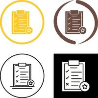 Task List Icon Design vector