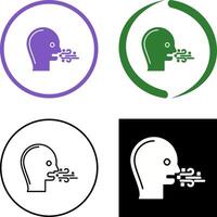 Bad Breath Icon Design vector