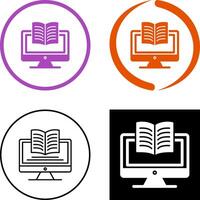 Digital Learning Icon Design vector