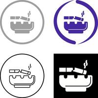 Broken Cigarette Icon Design vector