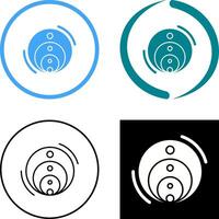 Venn Diagram Icon Design vector